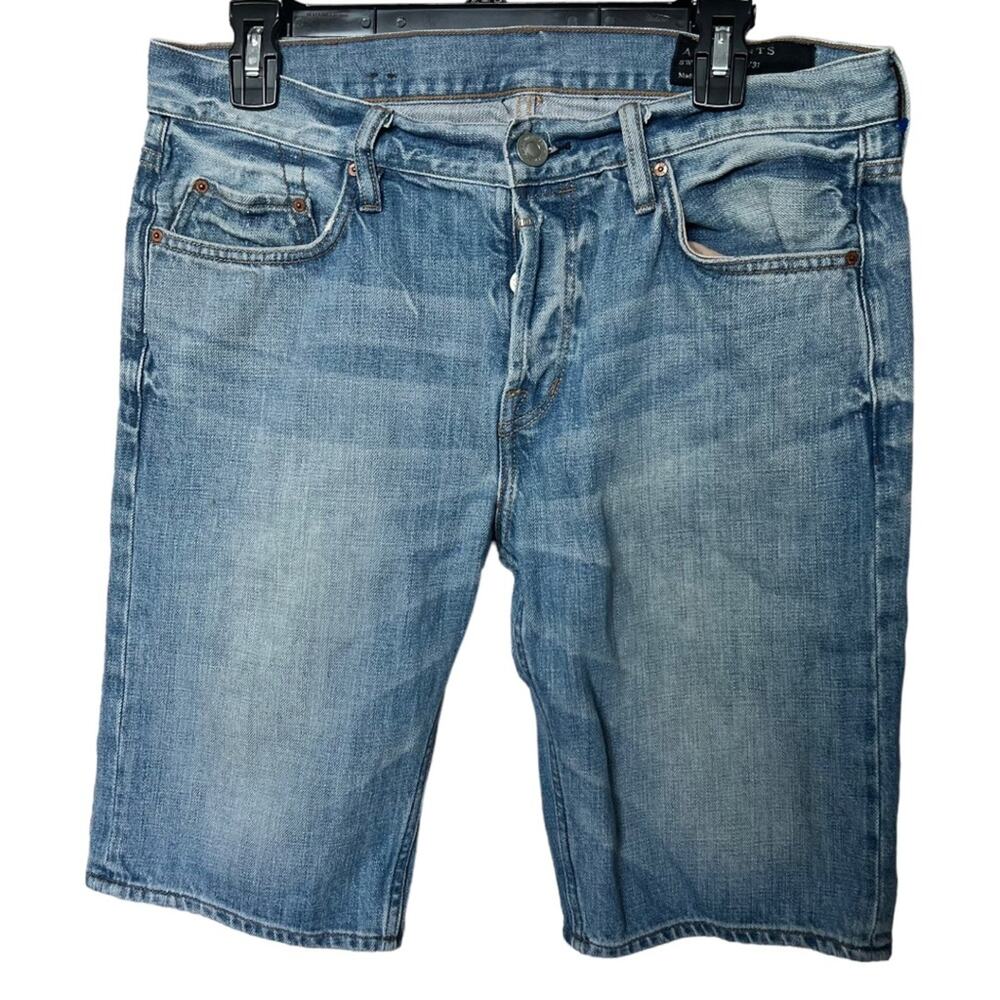 AllSaints Light Blue Denim Jean Shorts